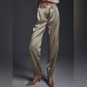 Anthropologie Maeve Silky Parachute pants